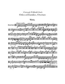 Partition altos, Orfeo ed Euridice, Orphée et Eurydice; Orpheus und Eurydike par Christoph Willibald Gluck