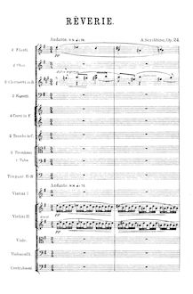 Partition compléte, Rêverie, Op. 24, Scriabin, Aleksandr