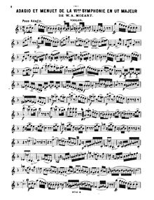Partition de violon, Symphony No.36, Linz Symphony, C major