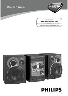 Notice Système Audio et vidéo Philips  MC-M570/37