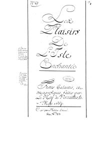 Partition complète (manuscript), Les plaisirs de l île enchantée, LWV 22
