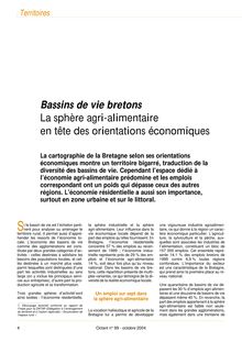 Bassins de vie bretons : la sphère agri-alimentaire en tête des orientations économiques (Octant n° 99)