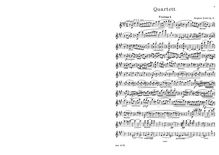 Partition parties complètes, corde quatuor, Op.17, A major, Krehl, Stephan