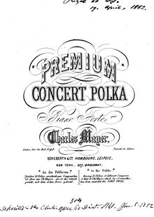 Partition complète, Premium Concert Polka, Mayer, Charles