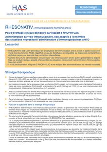 RHESONATIV - Synthèse d avis RHESONATIV - CT-8388