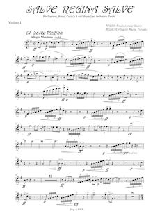 Partition violons I, Salve Regina Salve, Trovato, Angelo Maria