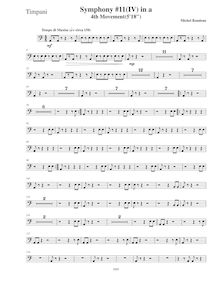 Partition timbales, Symphony No.11  Latin , A minor, Rondeau, Michel par Michel Rondeau