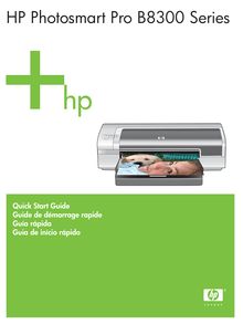 Notice Imprimantes HP  Photosmart Pro B8350
