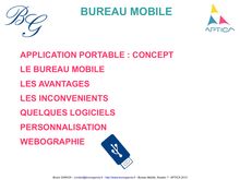 Le Bureau Mobile (application portable), Kezako ? 