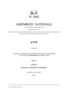 N° 2862 ASSEMBLÉE NATIONALE