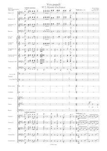Partition compléte (new typeset), Hymne à la France, Vox populi, No. 2