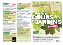 Cours & Jardins 2009