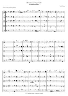 Partition complète (moderne clefs), Roland, LWV 65, Tragédie mise en musique
