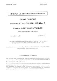 Btsopti physique 2004 instru optique instrumentale