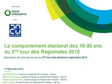 Elections régionales : les motivations de vote des 18/30 ans