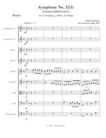 Partition , Allegro (Conversation), Symphony No.32, C major, Rondeau, Michel
