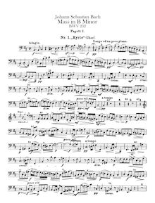 Partition basson 1, 2, Mass en B minor, The Great Catholic Mass