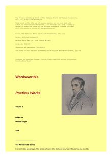 The Poetical Works of William Wordsworth — Volume 3