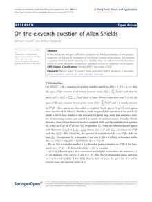 On the eleventh question of Allen Shields