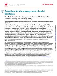 Management of Atrial Fibrillation 2010 and Focused Update (2012)