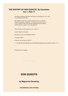 The History of Don Quixote, Volume 1, Part 17