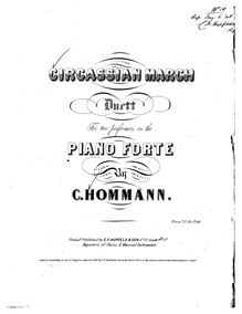 Partition complète, Circassian March, C major, Hommann, Charles