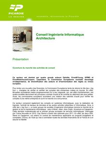 Conseil Ingénierie Informatique Architecture