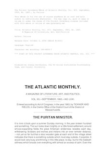 The Atlantic Monthly, Volume 12, No. 71, September, 1863