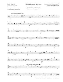 Partition Trombone 2, Liturgy of St. John Chrysostom,, Литургия святого Иоанна Златоуста par Pyotr Tchaikovsky
