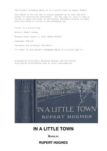 In a Little Town