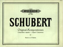 Partition complète, 4 Ländler, D.814, Schubert, Franz