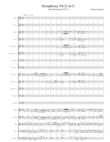 Partition , Adagio, Symphony No.1, C major, Rondeau, Michel