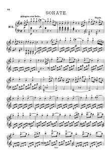 Partition complète, Piano Sonata No.35 en C major, Haydn, Joseph par Joseph Haydn