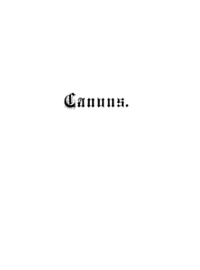 Partition complète, Canon, Canon trias harmonica a 8 ; Canon zu 8 Stimmen