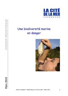 Une biodiversité marine en danger - Médiathèque - La Cité de la Mer