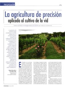 La agricultura de precisión aplicada al cultivo de la vid