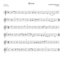 Partition ténor viole de gambe 2, octave aigu clef, pavanes et Galliards pour 5 violes de gambe par Augustine Bassano