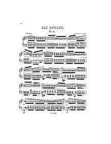 Partition , Etude en C major, 6 Etudes, Rubinstein, Anton