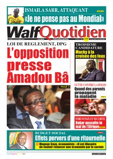Walf Quotidien n°9173 - du mardi 25 octobre 2022