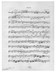 Partition violon, Piano Trio en E-flat major, E♭ major, Reichel, Adolf