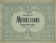 Partition Original Cover, Three préludes et fugues, Mendelssohn, Felix