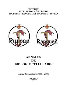Biologie celullaire 2005 Médecine Université Toulouse 3 - Paul Sabatier