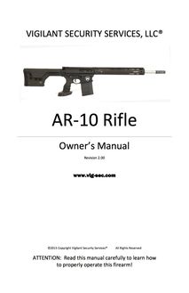AR-10 Rifle Owner s Manual