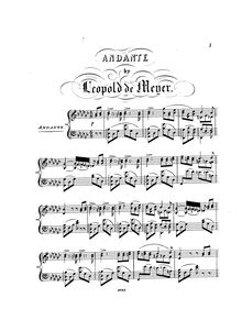 Partition complète, Andante, G♭ major, Meyer, Leopold de par Leopold de Meyer