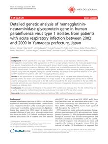 Detailed genetic analysis of hemagglutinin-neuraminidase glycoprotein gene in human parainfluenza virus type 1 isolates from patients with acute respiratory infection between 2002 and 2009 in Yamagata prefecture, Japan