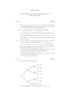 Corrigé du bac S 2006: Mathématique Obligatoire