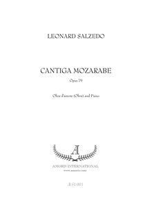 Partition complète et parties, Cantiga Mozárabe, Salzedo, Leonard