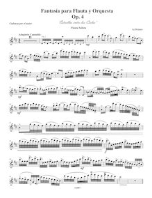 Partition Solo flûte , partie, Fantasía para Flauta y orchestre Estrellas entre los Cielos