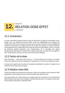 Relation dose-effet