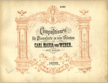 Partition complète, 6 Petites pièces faciles, Weber, Carl Maria von par Carl Maria von Weber